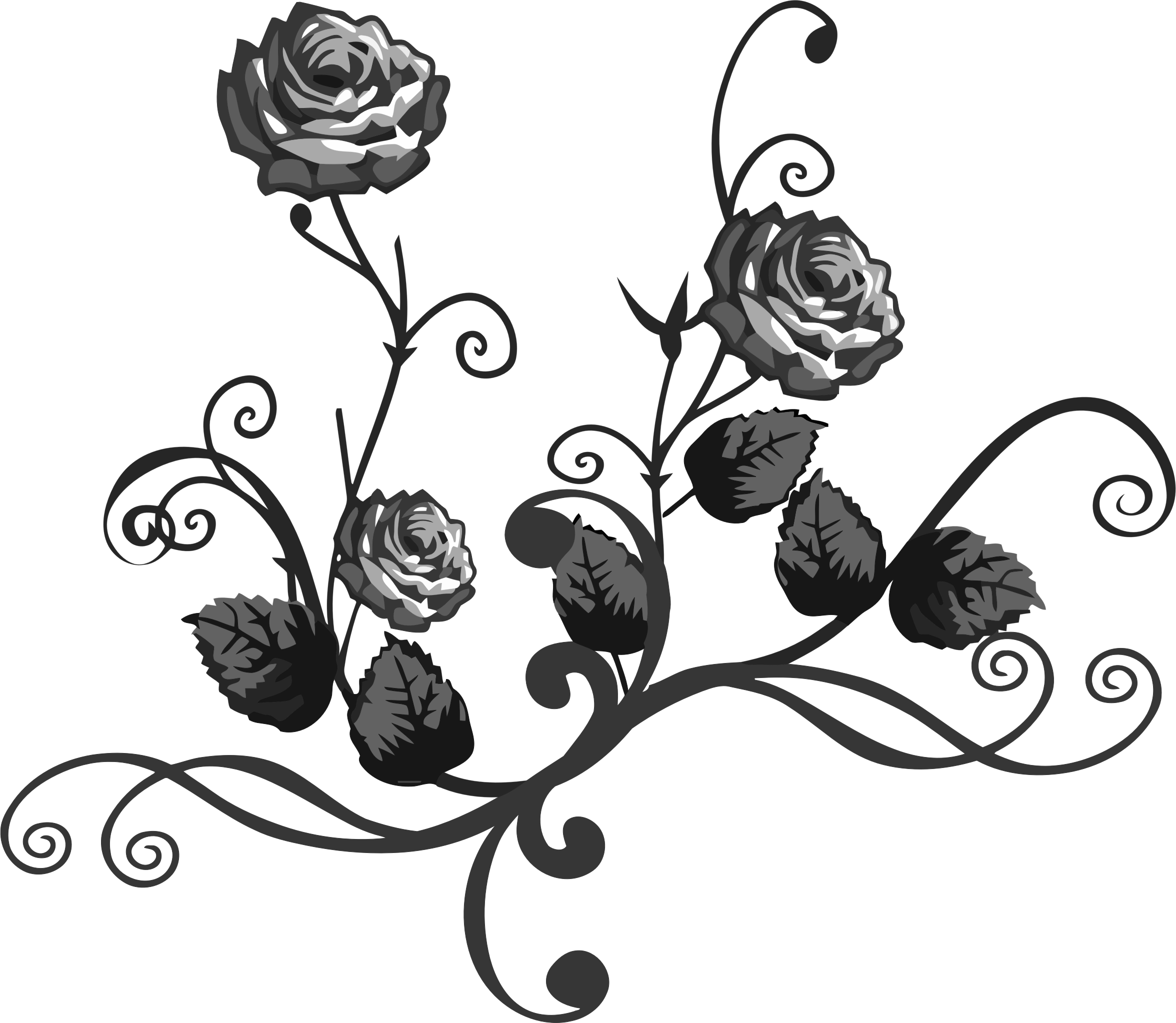 floral clipart rose