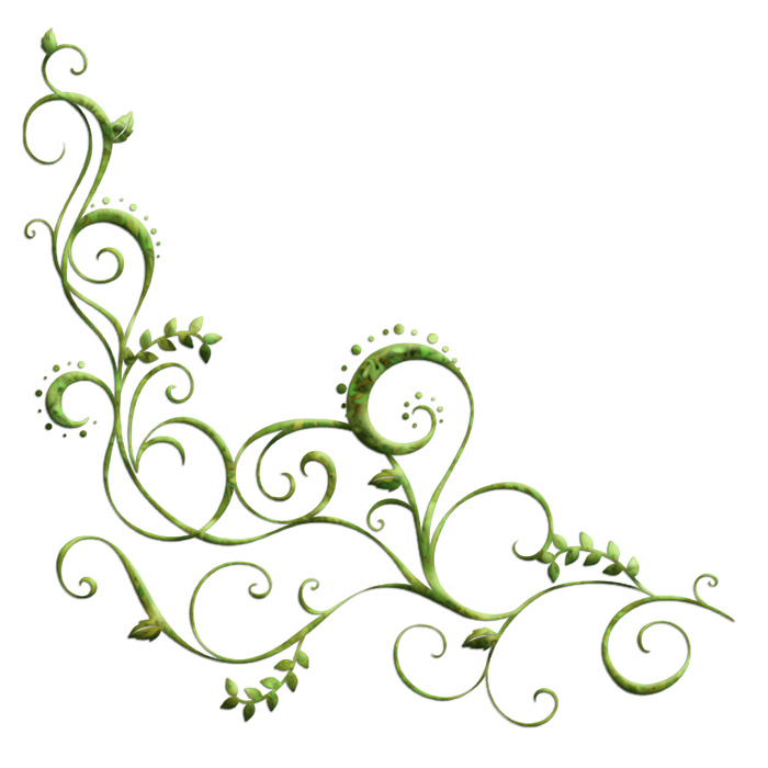 floral clipart scrollwork