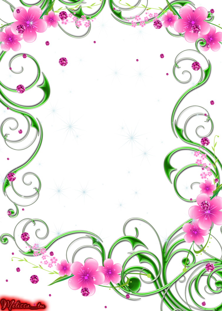 Swirl clipart flower. Green swirls with pink