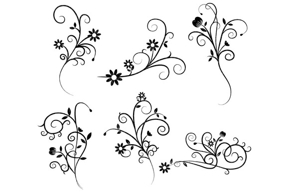 Free floral cliparts download. Swirl clipart flower