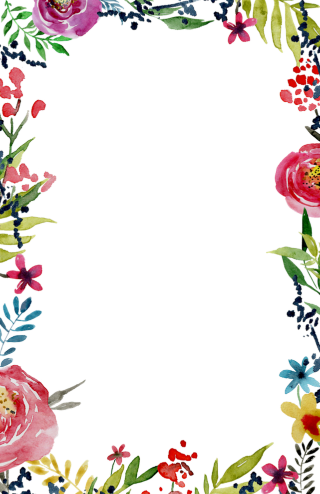floral clipart template