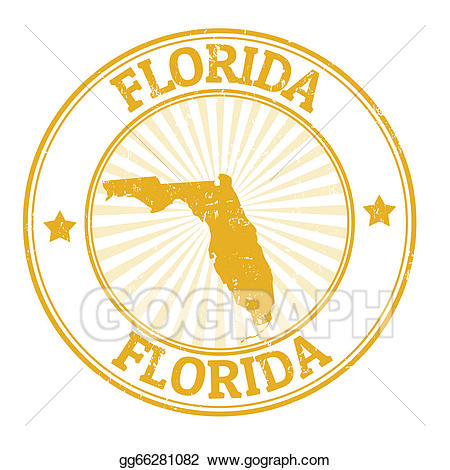 Vector stock illustration . Florida clipart stamp