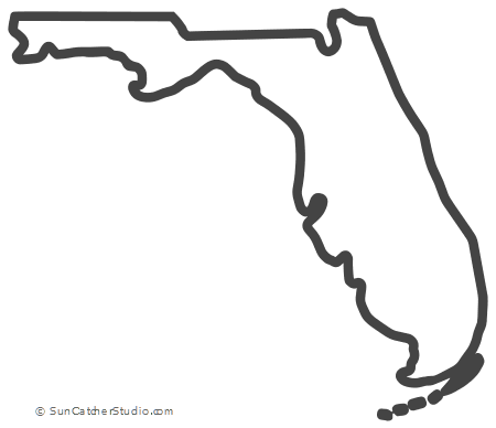 florida clipart stencil