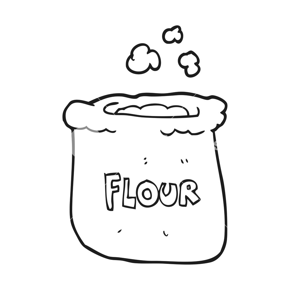 Flour clipart black and white, Picture #2711934 flour clipart black and ...