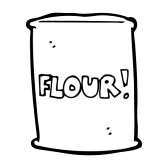 Flour clipart coloring. Cartoon bag of clip