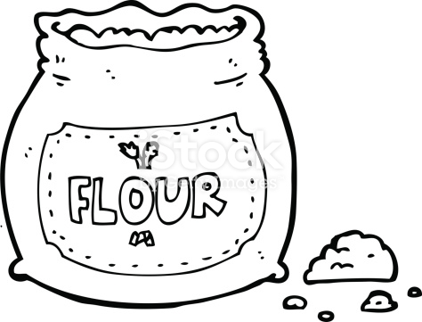 flour clipart drawing