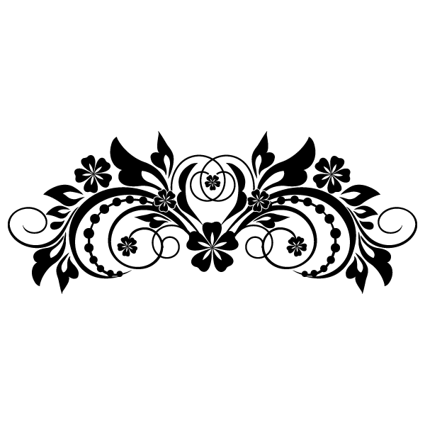 flourishes clipart in memory