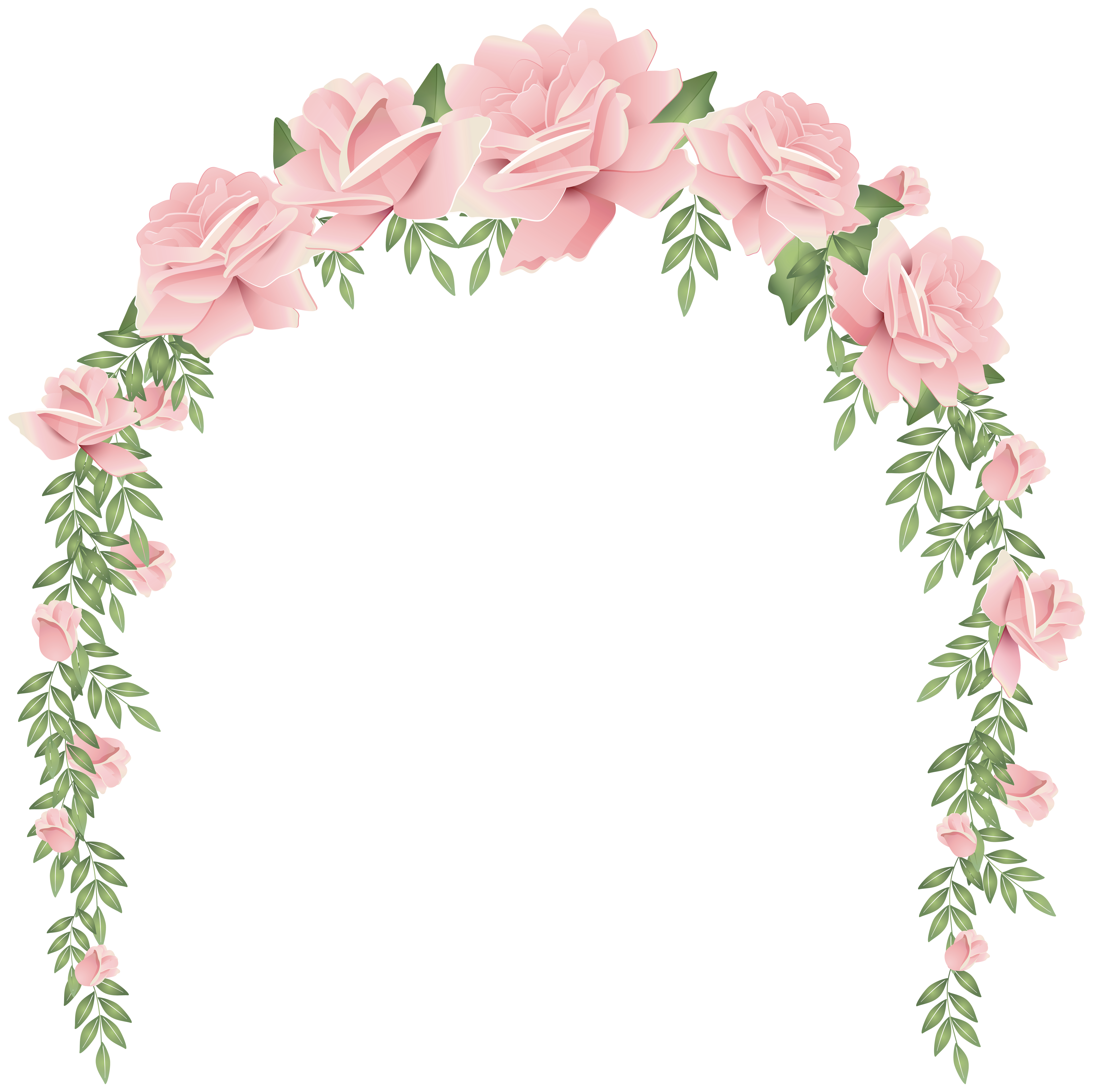 Flower arch png. Rose decorative transparent image