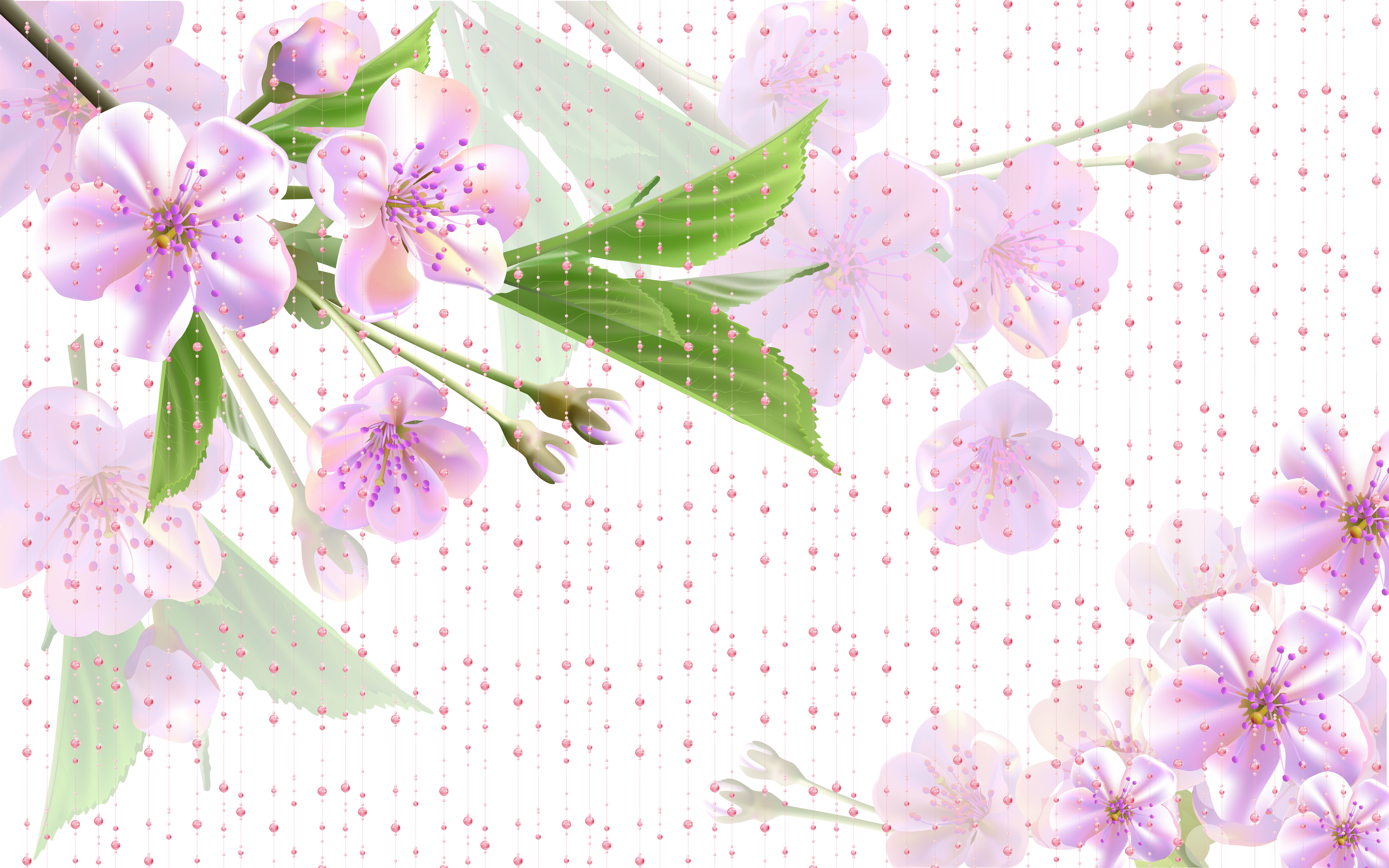 Flower background png. Pink fantasy flowers transprent