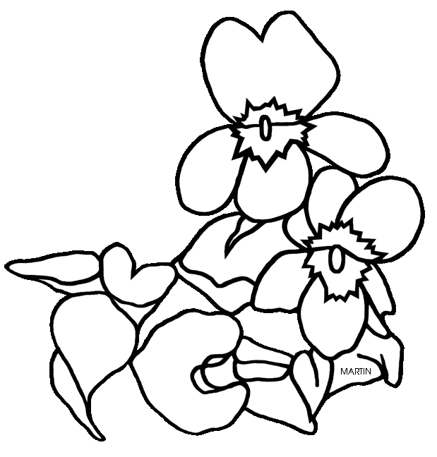 United states clip art. Flower clipart book