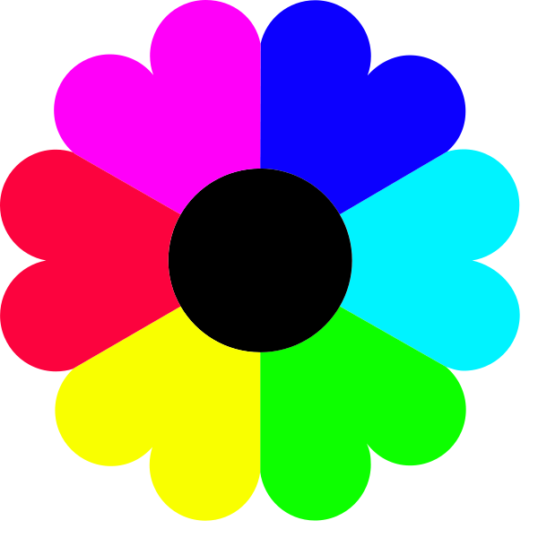 flower clipart colourful