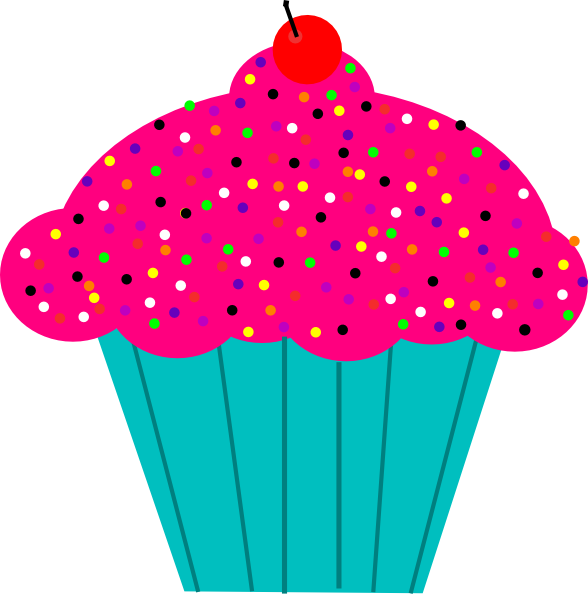 flower clipart cupcake