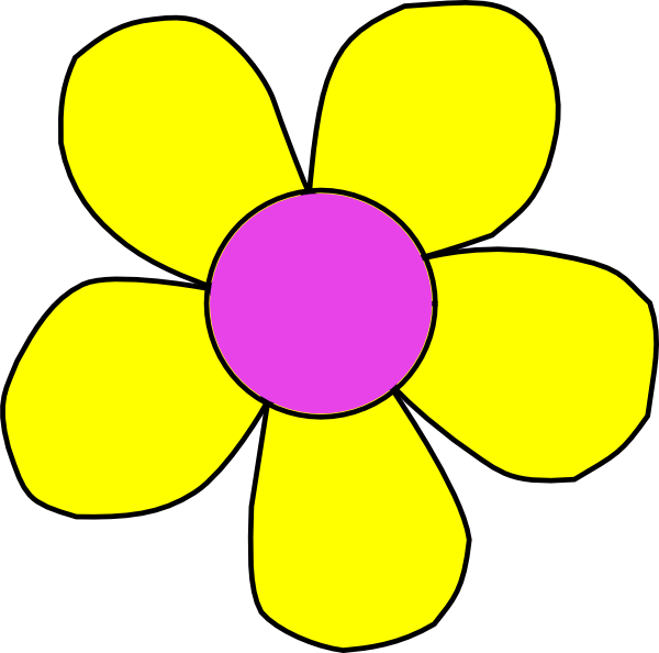line clipart flower