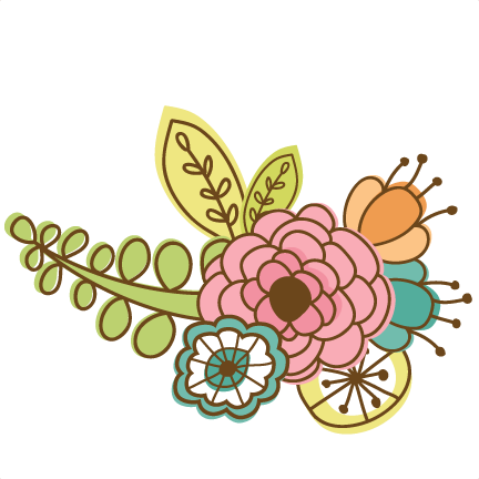 Flowers svg cutting files. Flower doodle png