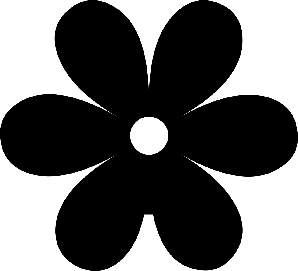 Flower silhouette png. Svg icon free download