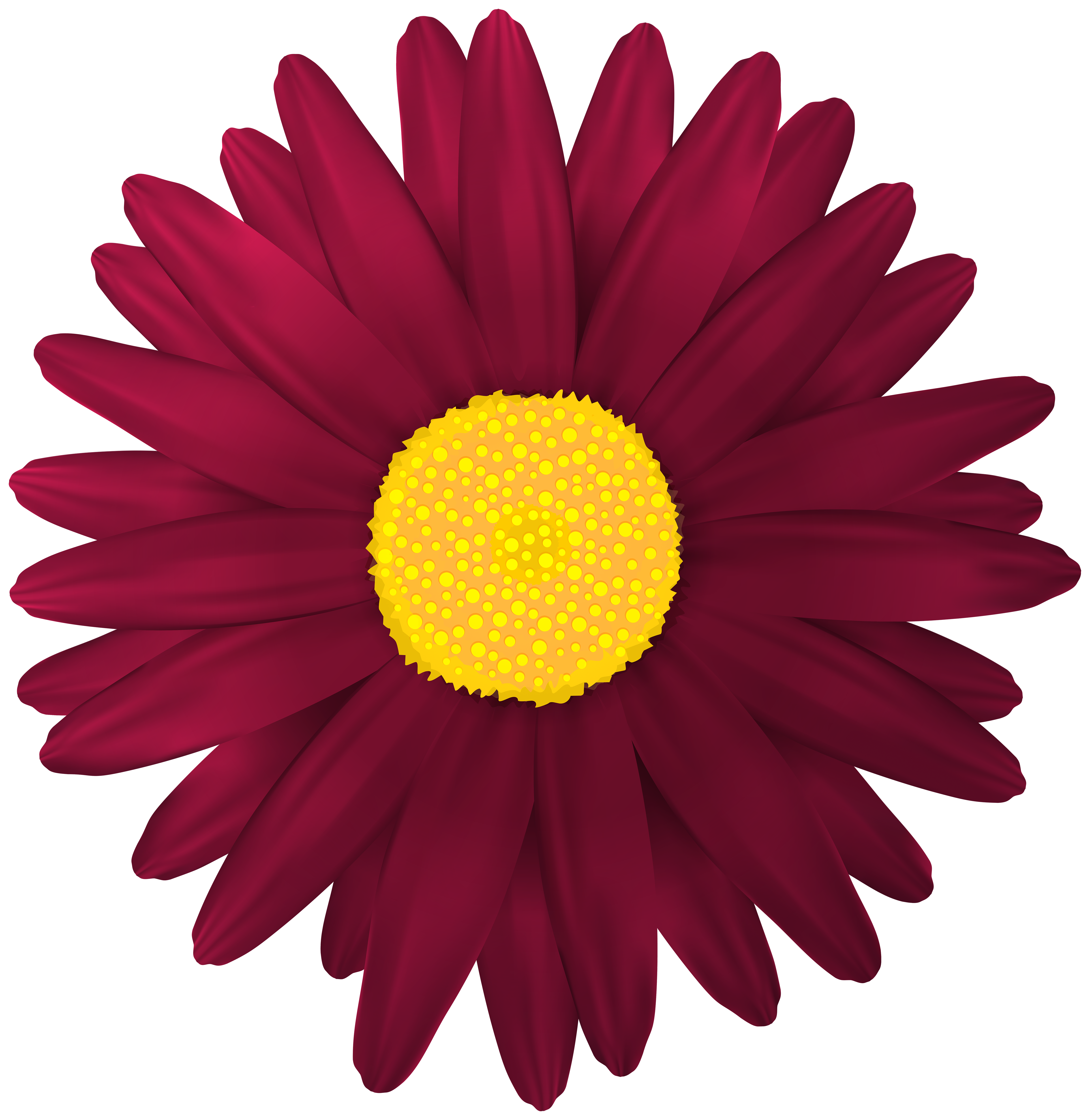 Red clip art image. Flower transparent png