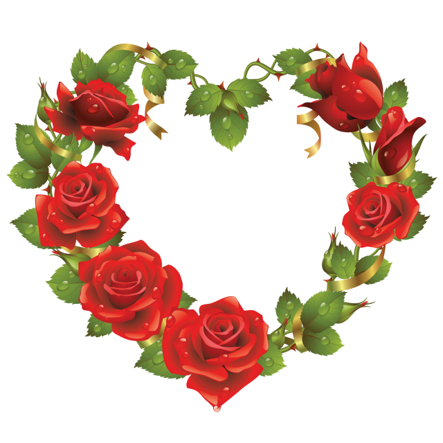 rose clipart shape