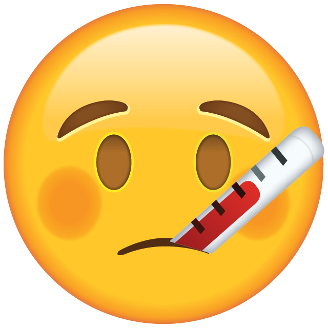 a sick emoji