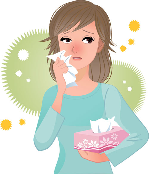 flu clipart sick girl