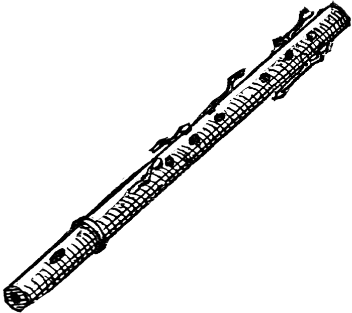 flute clipart artistic