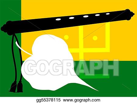 Flute clipart leaf. Stock illustration banyan art