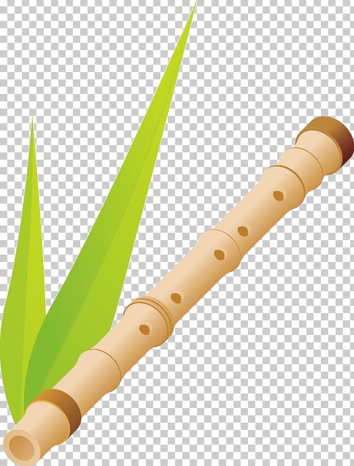 flute clipart leaf