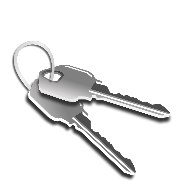 keys clipart door key