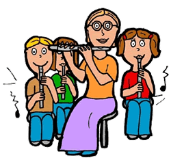 flutes clipart music lesson