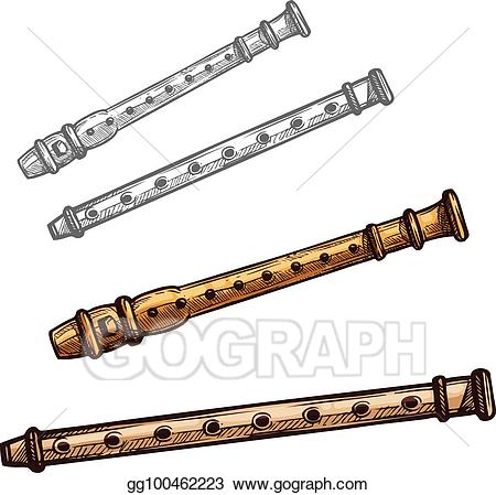 flutes clipart wood