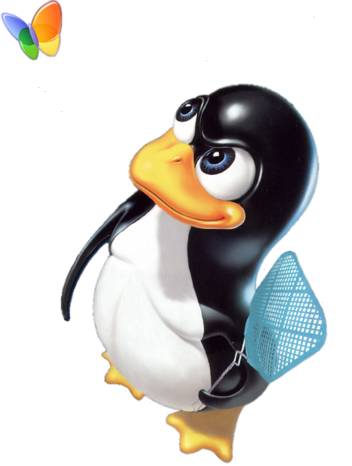 Fly clipart swatting. Linux logo png 