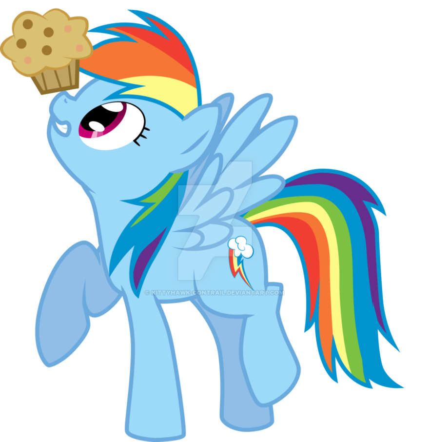 Dash and a muffin. Flying clipart contrail