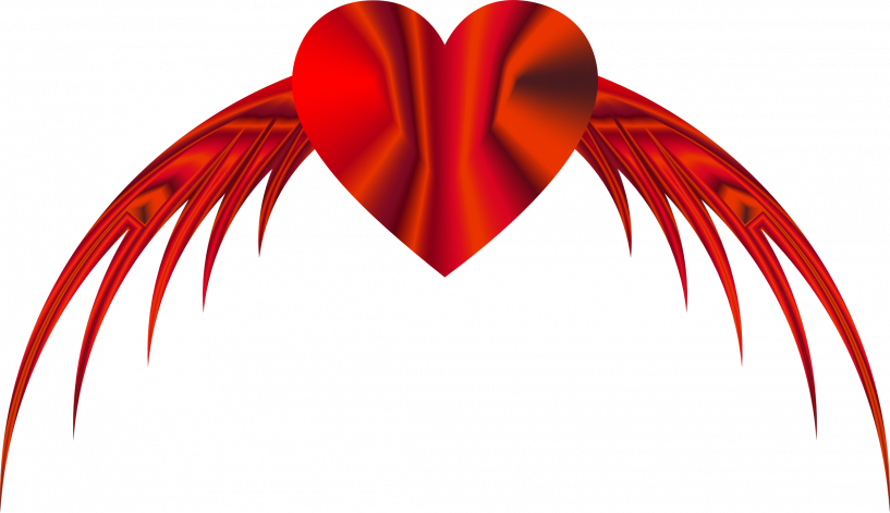 Flying clipart heart. Free jokingart com 