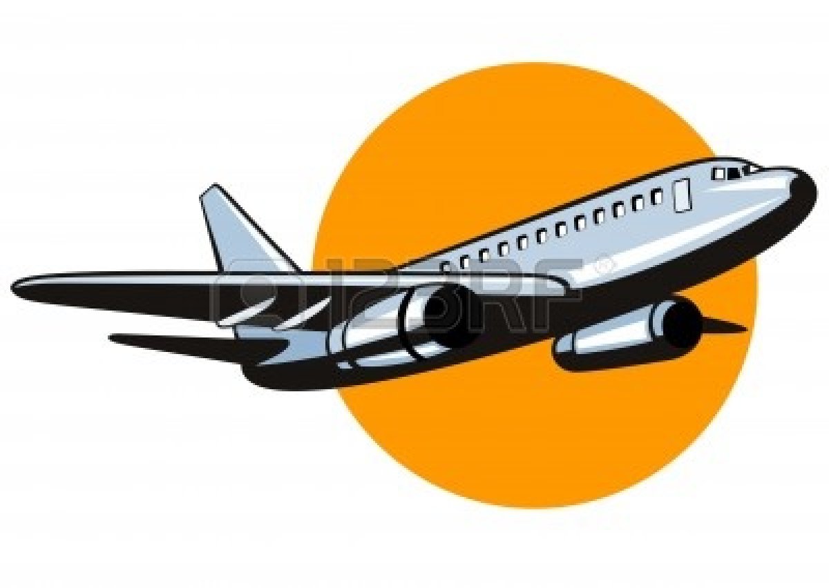 flying clipart jetliner