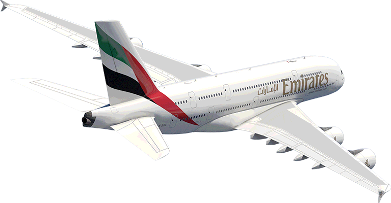 flying clipart plane emirates
