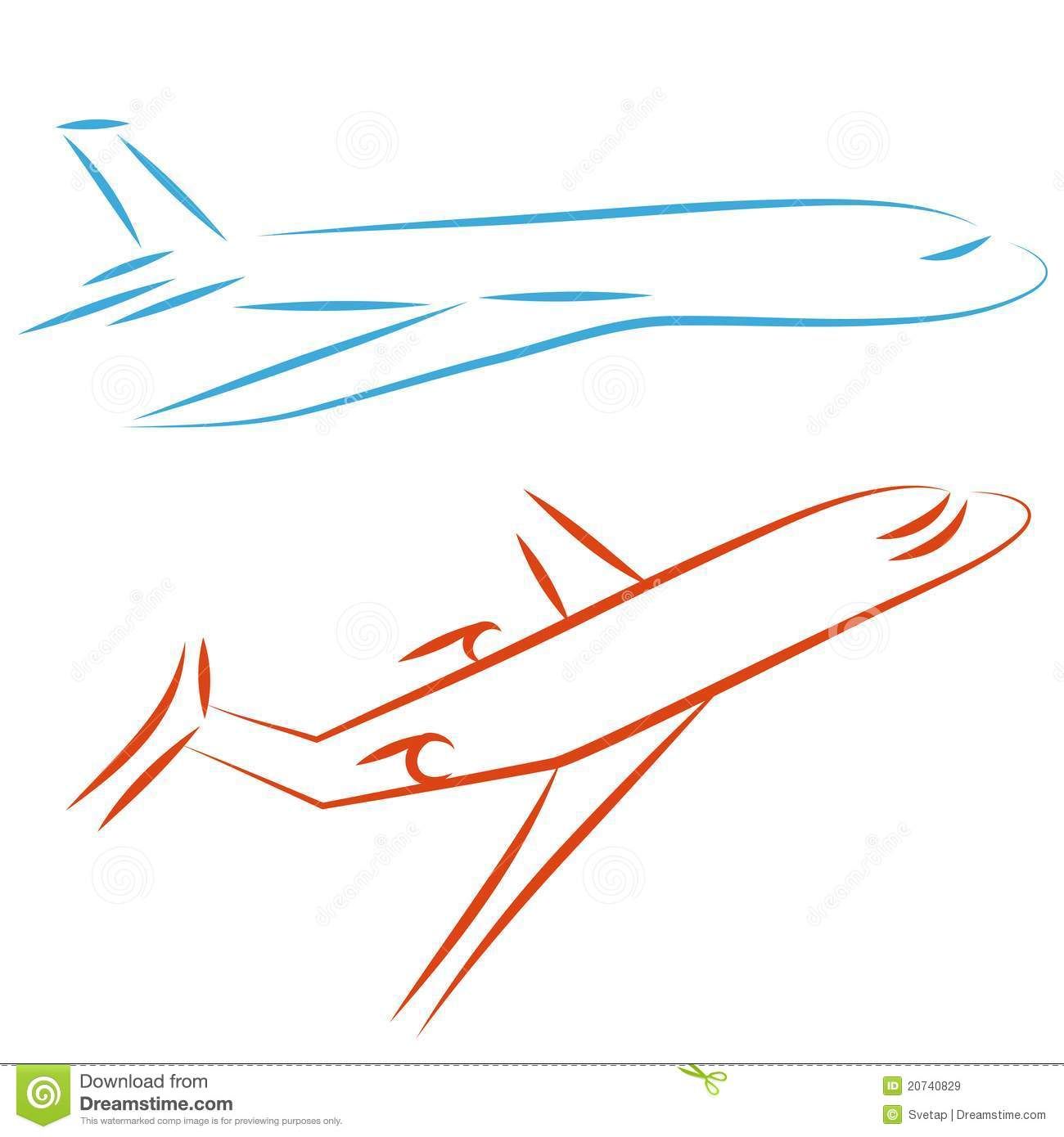 flying clipart simple airplane