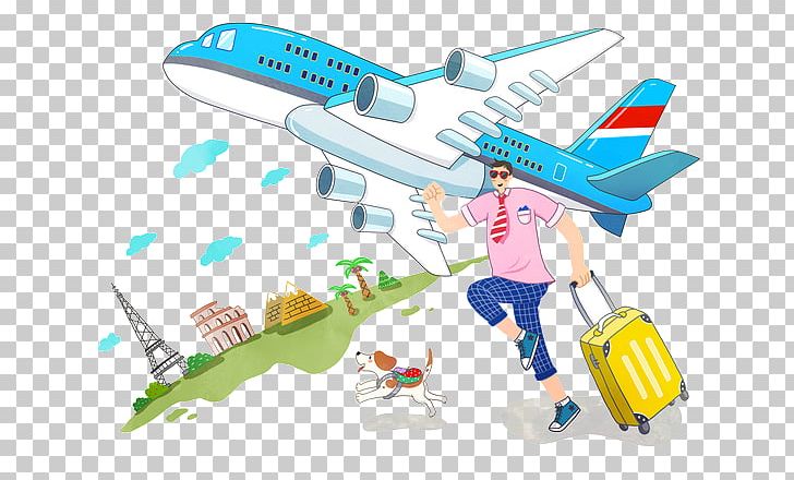 flying clipart vacation