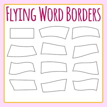 flying clipart word