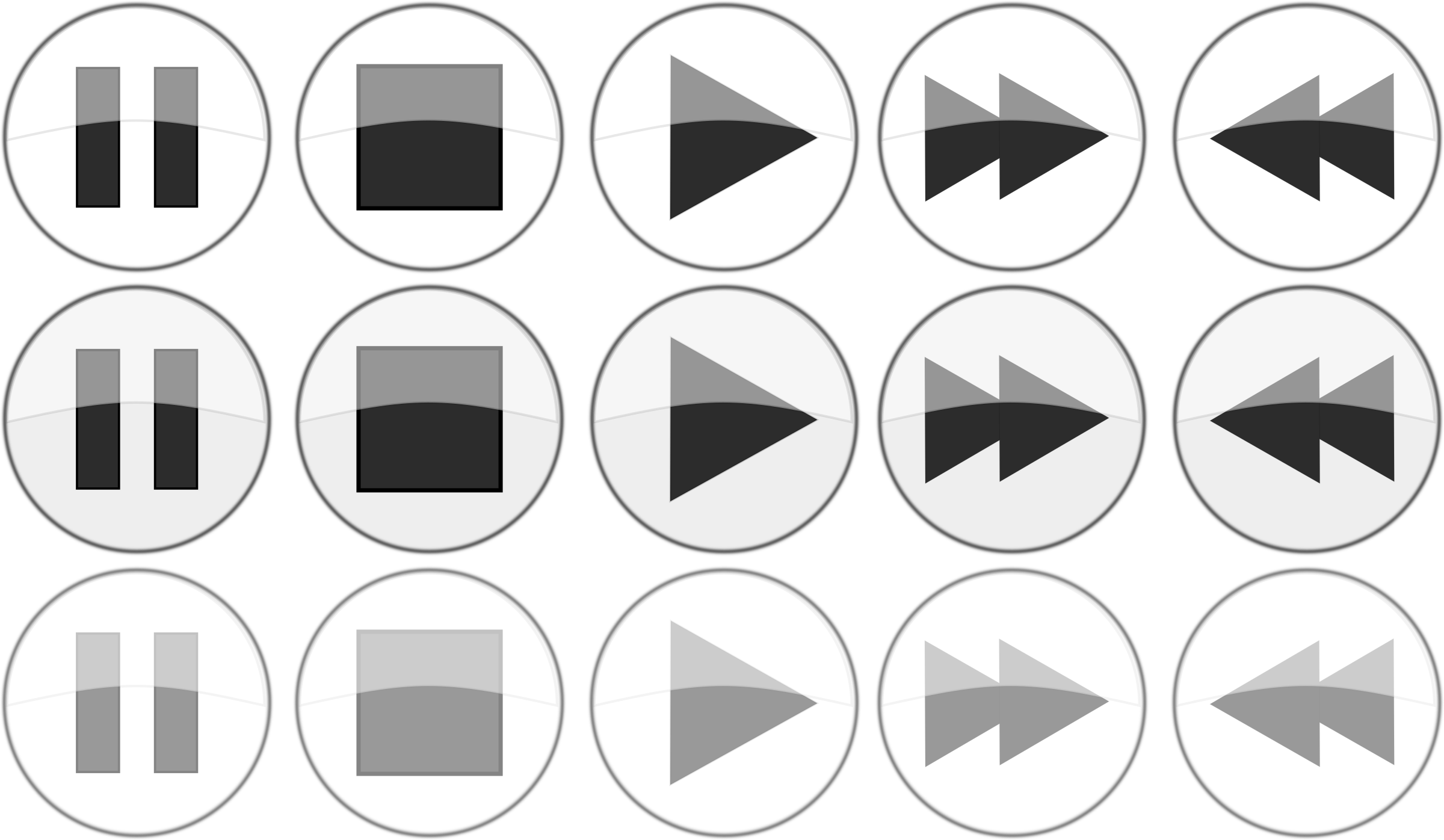 Glossy media player normal. Focus clipart clip art
