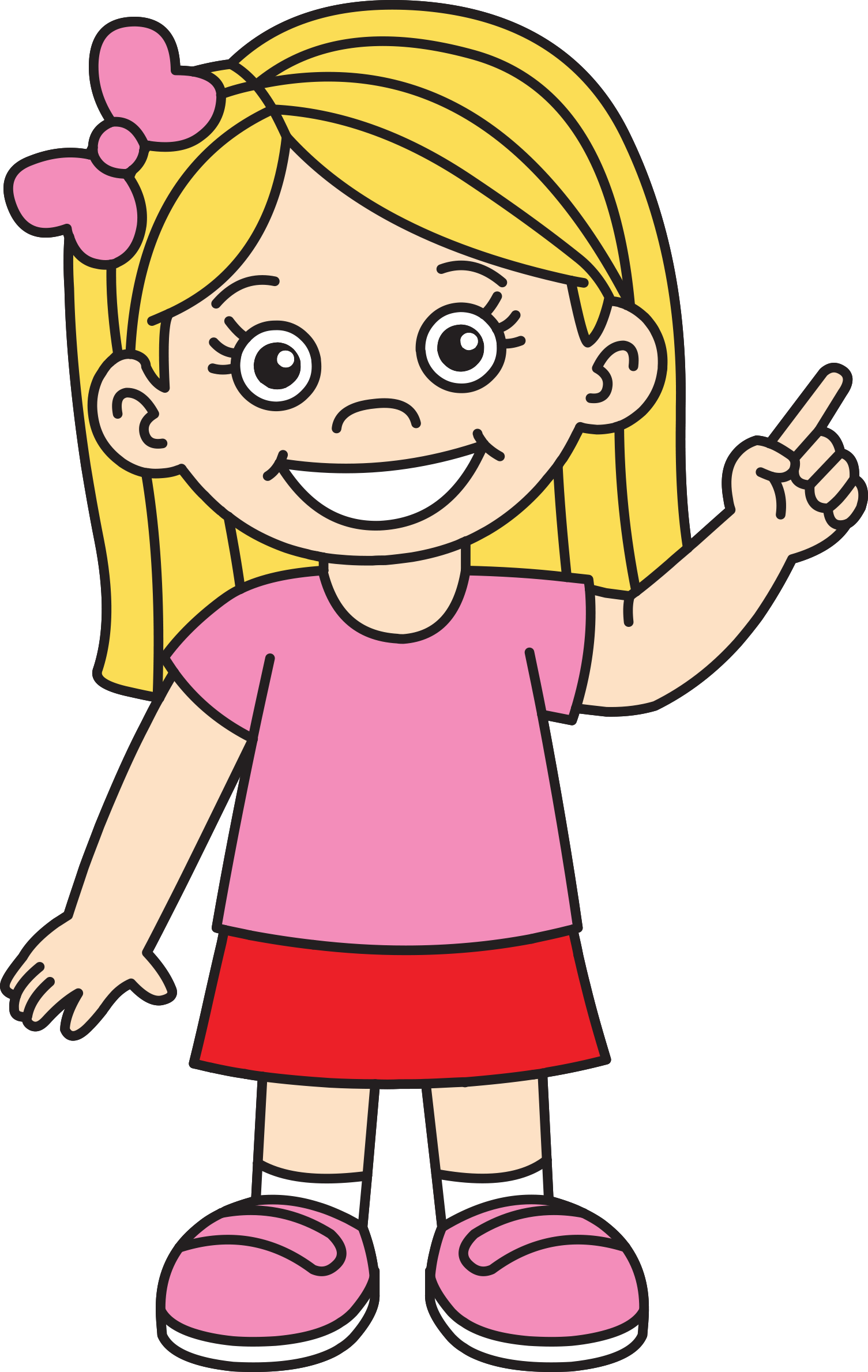 friendly clipart middle school girl