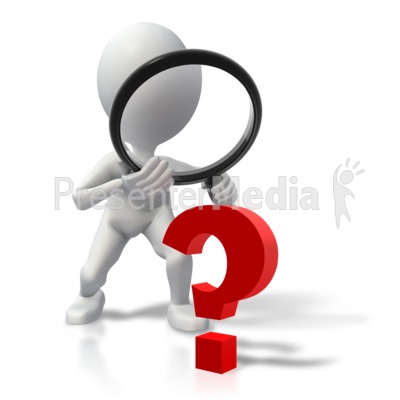 Stick figure searching answers. Focus clipart look for clue