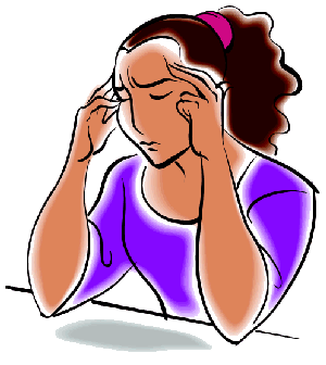 headache clipart poor concentration