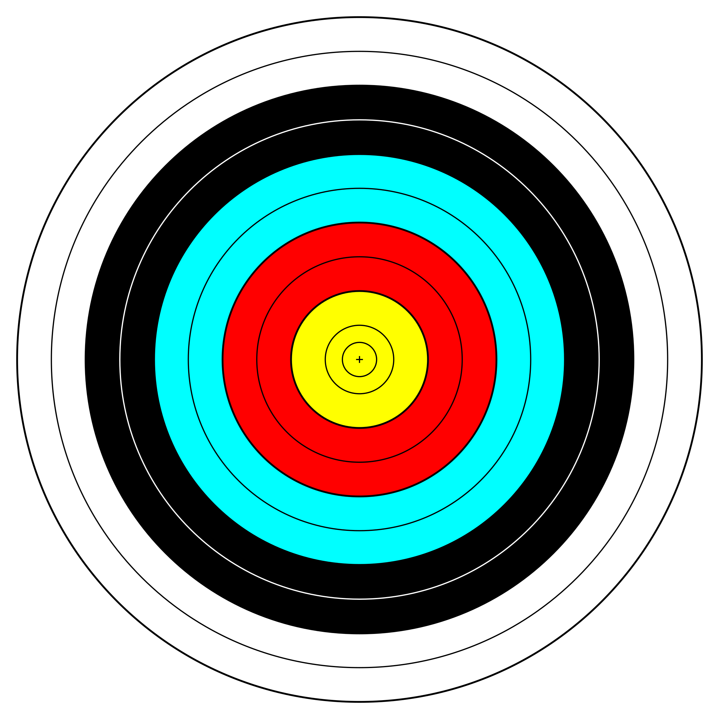 Setting targets and goals. Focus clipart target arrow