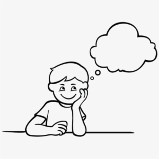 Freeuse stock daydreaming thinking. Focus clipart wonder