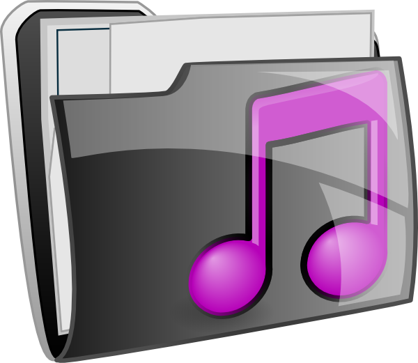 Music clip art at. Folder clipart folder icon