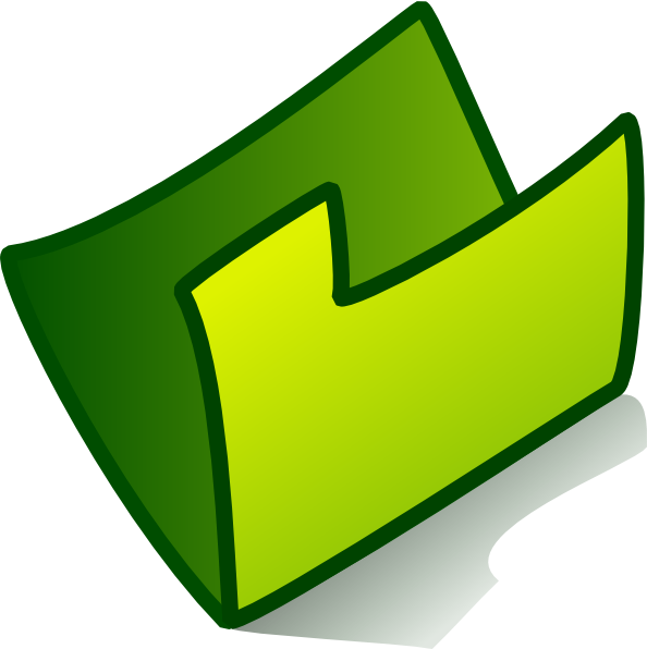folder clipart green folder