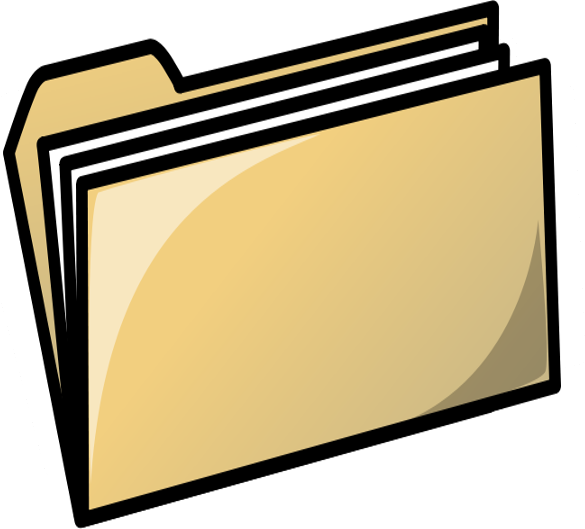 Folder clipart office thing. Basic file supplies png