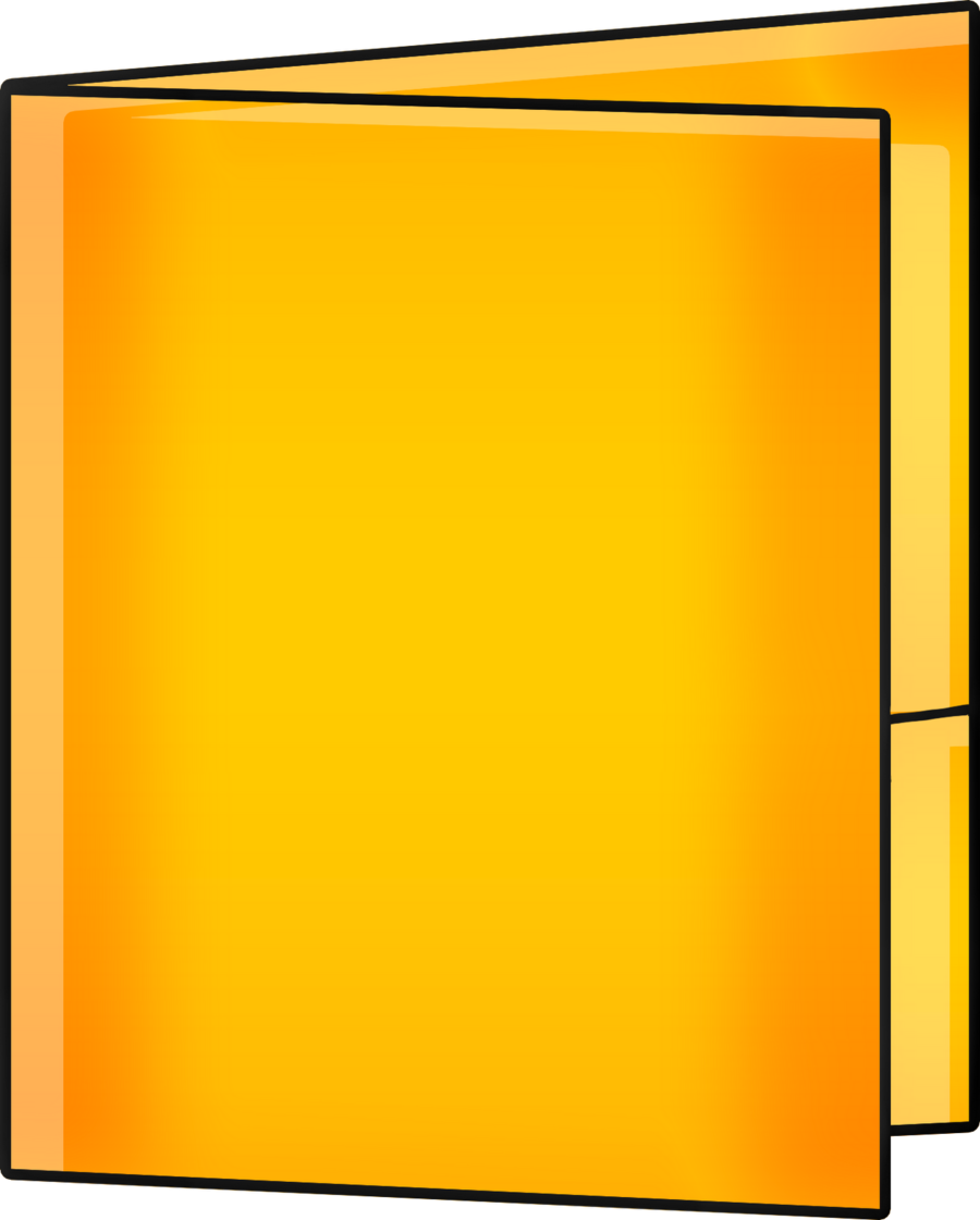 folder clipart orange folder