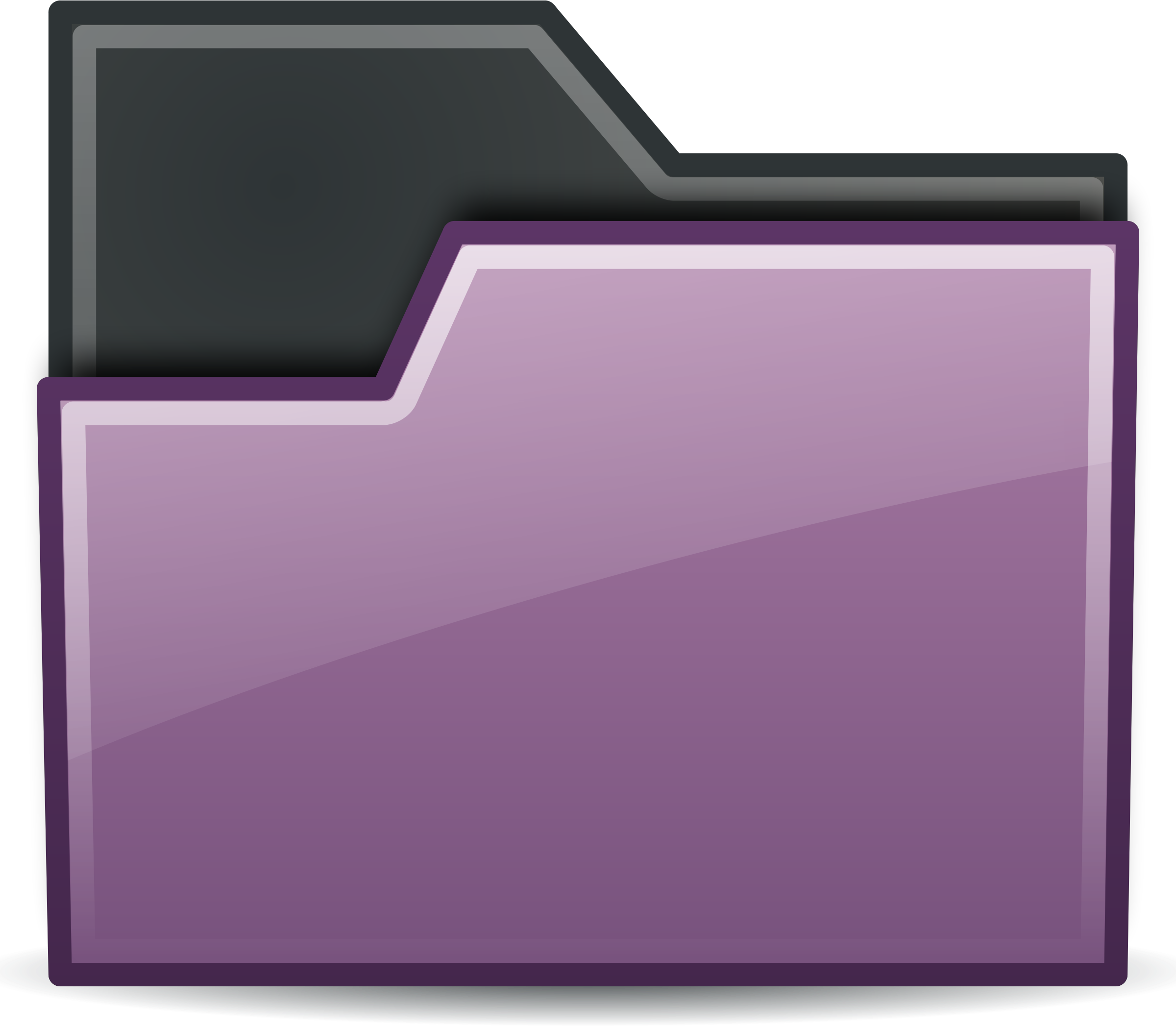 folder clipart violet