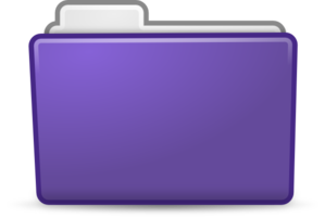 Clip art at clker. Folder clipart violet