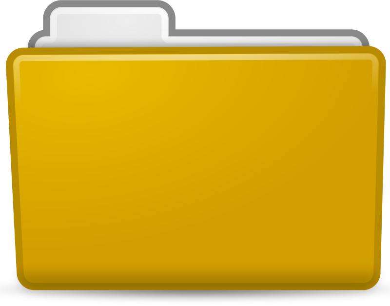 folder clipart yellow